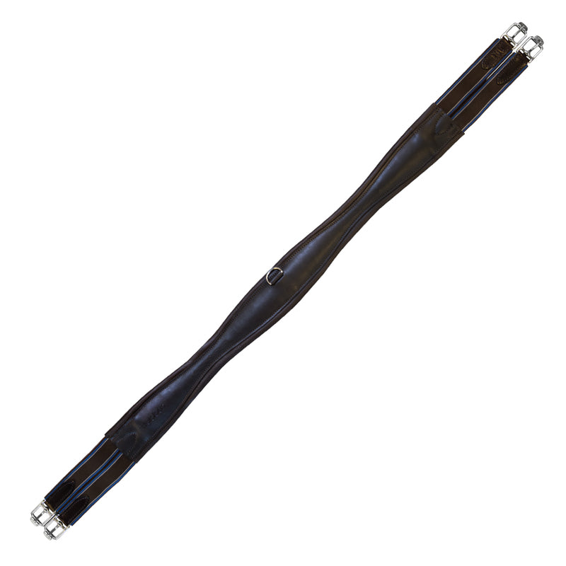 Long Leather Overlay Girth