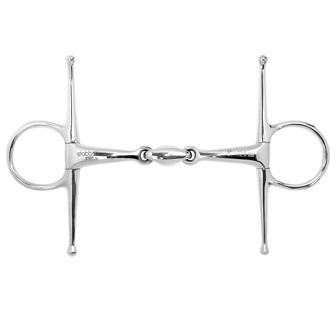 2270 STEELtec Full Cheek Snaffle Bit Stainless Steel