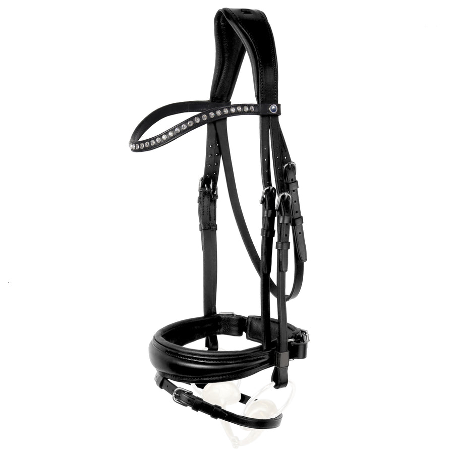 Slide & Lock Clare Bridle with Crystal Browband