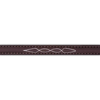 Fancy Stitched Straight Leather Bling