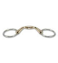 2223 STEELtec Angled Loose Ring Snaffle Bit