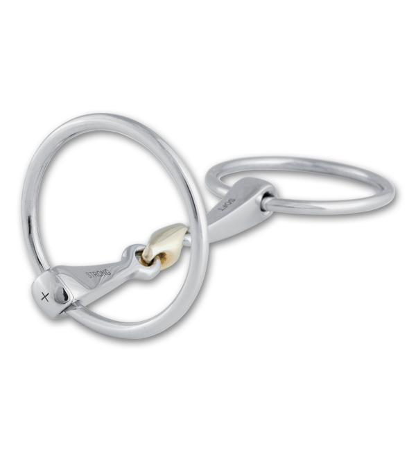 2233 STEELtec 2 in 1 Loose Ring Snaffle Bit