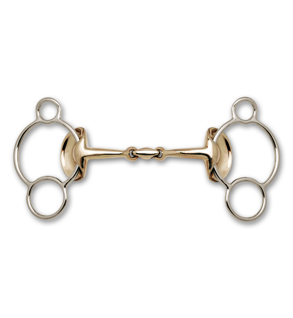 2268 Golden Wings 3-Ring Gag Bit