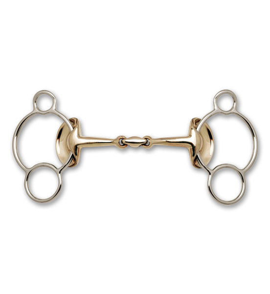2268 Golden Wings 3-Ring Gag Bit · Stubben North America