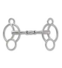 2281 STEELtec EZ Control 3-Ring Gag Bit