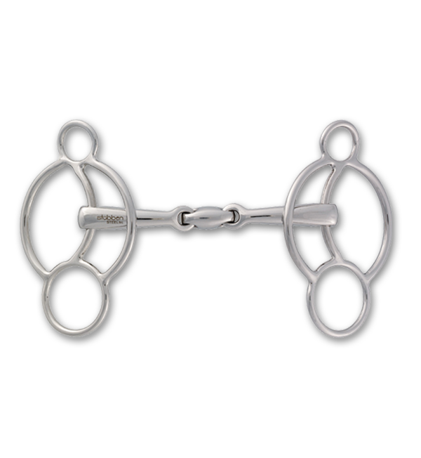 2281 STEELtec EZ Control 3-Ring Gag Bit