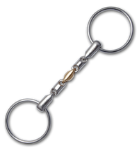 2457 STEELtec Waterford Loose Ring Snaffle Bit