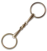 2922 STEELtec Golden Ring Loose Ring Snaffle Bit