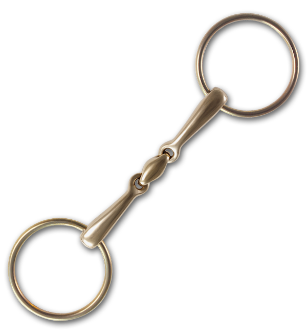 2922 STEELtec Golden Ring Loose Ring Snaffle